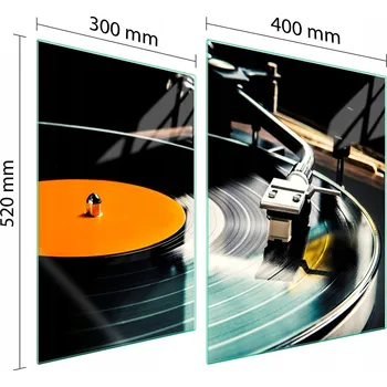 Kuchyňské prkénko Krájecí deska TMK ArtDeko sklo 2 ks