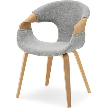 Křeslo Mebel Partner Kurt (dub šedý + dub)