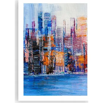 Obraz Plakát bez rámu do obýváku, ložnice 50x70 město moderní módní obraz