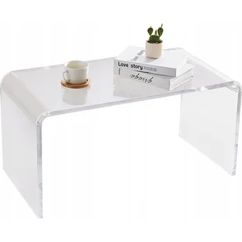 Konferenční stolek Stolek Vevor JYFT-003M, 40,1 x 81,3 x 41,4 cm, průhledný