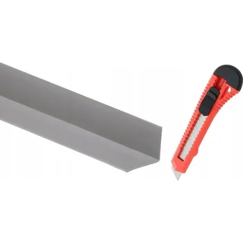 Podlahová lišta Lišta Cezar PVC 24 x 28 délka 1500 cm šedá