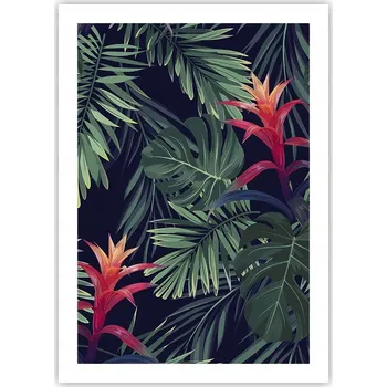 Obraz Plakát bez rámu do obývacího pokoje ložnice 50x70 květiny moderní módní obraz