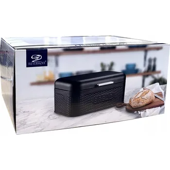 chlebník CHLEBNÍK JEDNODÍLNÝ MEYERHOFF ČERNÝ NEREZOVÝ OCELOVÝ MATNÝ