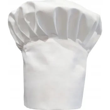 Čepice Vysoká bílá kuchařská čepice s vlastním nápis, vzor 14