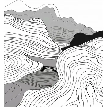 Plakát Plakát Geometrické Vzestupy bez rámu 61 x 91,5 cm