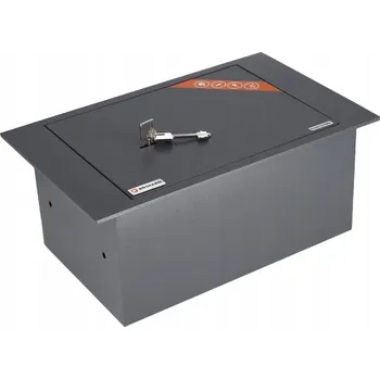 Trezor Podlahový trezor Brihard Floor A4 s klíčovým zámkem, grafitová barva