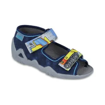 autíčko 250P077 18 - chl.sandálek 2SZ, modrá,auta na pásku 250P077_20