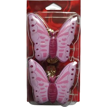 Příslušenství pro záclonu a závěs Klipsy spony na záclony závěsy 2ks Motýl