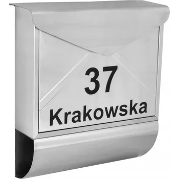 Poštovní schránka Handmet stříbrná Poštovní schránka s držákem na noviny