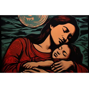 Plakát Plakát Mateřské pouto bez rámu 91,5 x 60 cm