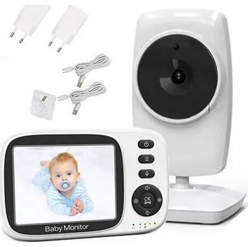 IP kamera ELEKTRONICKÁ DĚTSKÁ CHŮVIČKA S KAMEROU + 3,2" MONITOR, NOČNÍ REŽIM, 2x ZOOM, FUNKCE VOX