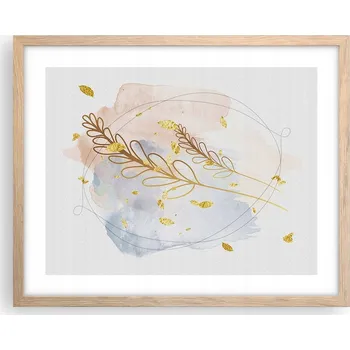 Obraz Obraz plakát na zeď v rámu světlý dub 50x40 světlé foto plakáty do obýváku