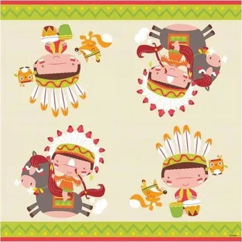 Papírový ubrousek Papírové ubrousky 33x33 cm Indiánská párty