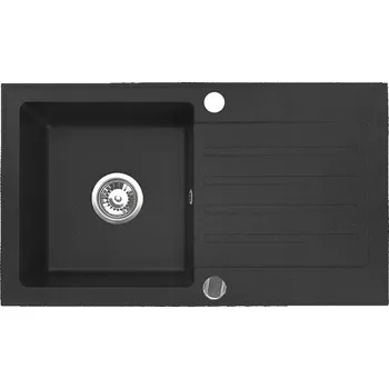 Granitový dřez Jednokomorový granitový dřez Brenor černý