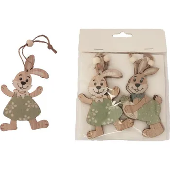 Velikonoční dekorace Velikonoční zajíc k zavěšení, 4 ks D4041-15