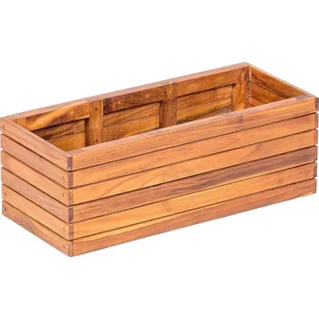 Truhlík DEOKORK Zahradní teakový truhlík UNICO II