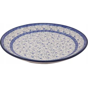 Talíř Jídelní talíř mělký Bolesławiec Umělecká keramika Bolesławiec 27 cm