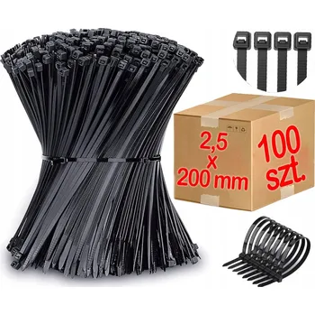 Stahovací páska Upínací pásky Stahovací Pásky 2,5 x 200 mm - 100 ks