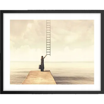 Obraz Foto obraz, plakát na zeď v černém rámu 50x40 abstrakce do obýváku