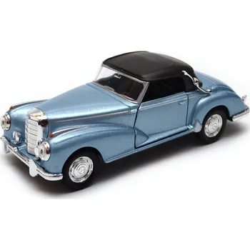 autíčko MERCEDES-BENZ 300S CABRIO MODEL WELLY 1:34/39 SVĚTLE MODRÁ