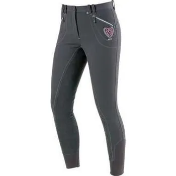 Jezdecké kalhoty Rajtky softshell Ancelle šedé velikost 40