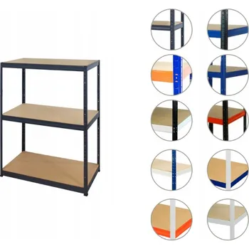Dílenský regál Kovový regál skladový garážový HELIOS premium 106x110x45 3x175kg