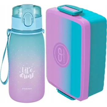 Svačinový box Sada lahev na pití Starpak 420 ml a svačinový box