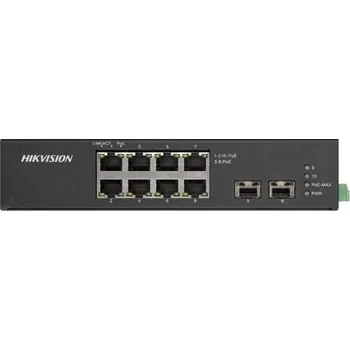 Síťový prvek DS-3T0510HP-E/HS - Průmyslový switch, 8x Gb PoE (2x Hi-PoE) + 2x Gb SFP, 110W, Super PoE