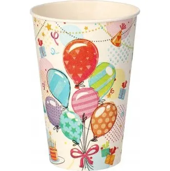 Jednorázové nádobí Papírový kelímek na párty, jednorázový, 200 Ml, 10 Ks.