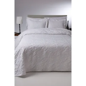 Prostěradlo Přehoz na postel 200x220 FUST 142 bílý