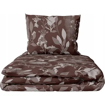 Povlečení Sada Povlečení z kůry 140x200, 1x70x80, BAVLNA , SOUMRAK HNĚDÁ
