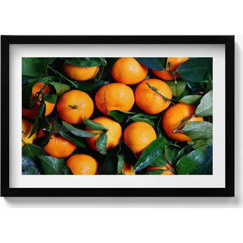Obraz Dekorativní nástěnný obraz v černém rámu Zralé italské pomeranče 60x40 cm
