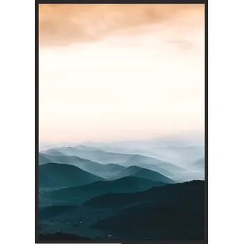 Obraz OBRAZ PLAKÁT V RÁMU 33x43 cm Hory 1 P596