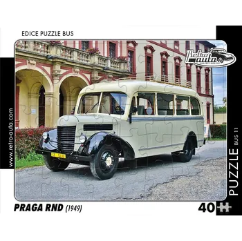 Puzzle Puzzle klasické 40 dílků EDICE RETRO-AUTA - BUS Autobus 11 (1949)