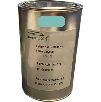 Lak na dřevo Barva Polyuretanová průmyslová barva, polyuretanový lak 1l polomat 2:1 RAL 6034