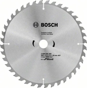 Pilový kotouč Kotoučová pila na dřevo Bosch Opti Eco Wood 305 x 30 mm, 40 zubů