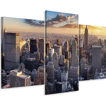Obraz Obraz Triptych Panorama 3D Město York 90x60