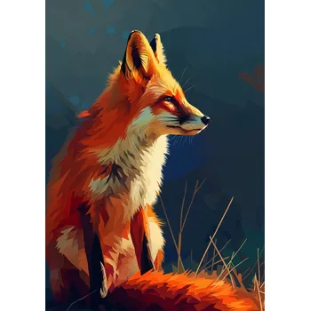 Plakát Plakát Pohled Lišky bez rámu 29,7 x 42 cm