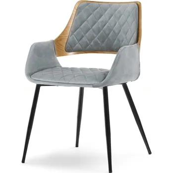 Křeslo Mebel Partner Morgana (dub šedý + černá)