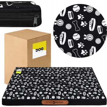 Pelíšek pro psa Matrace pro psy Dogguru bílá 100 cm x 70 cm