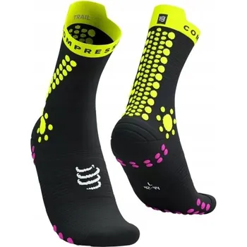Pánské ponožky COMPRESSPORT Ponožky V4.0 TRAIL běžecké ponožky velikost 45-48
