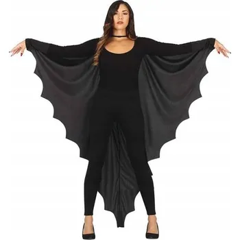 Karnevalový kostým PLÁŠŤ NETOPÝR kostým pro dospělé ŽENA černá unisex