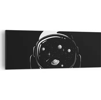 Obraz Foto obraz na plátně 140x50 Astronaut – do obýváku, ložnice, velký nástěnný