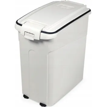 box na krmivo Barry King Nádoba na suché krmivo Bílá 54 l