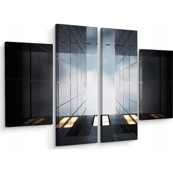 Obraz Obraz MRAKODRAP ABSTRAKCE 3D 4 Díly 80x60
