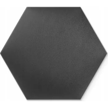 Obraz Čalouněný Panel Hexagon Grafitový - 30x26 cm