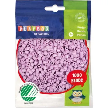 Dětské navlékací korálky Zažehlovací korálky 5 mm Pastelově fialová 1000 ks