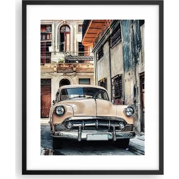 Obraz Obraz plakát na zeď v černém rámu 40x50 auto plakáty do obýváku