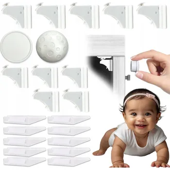 Obraz Sada magnetických zámků na nábytek, skříňky a zásuvky, 10 Kusů