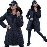 Dámská dlouhá prošívaná ZIMNÍ BUNDA S KAPUCÍ ty4570 - velikost S